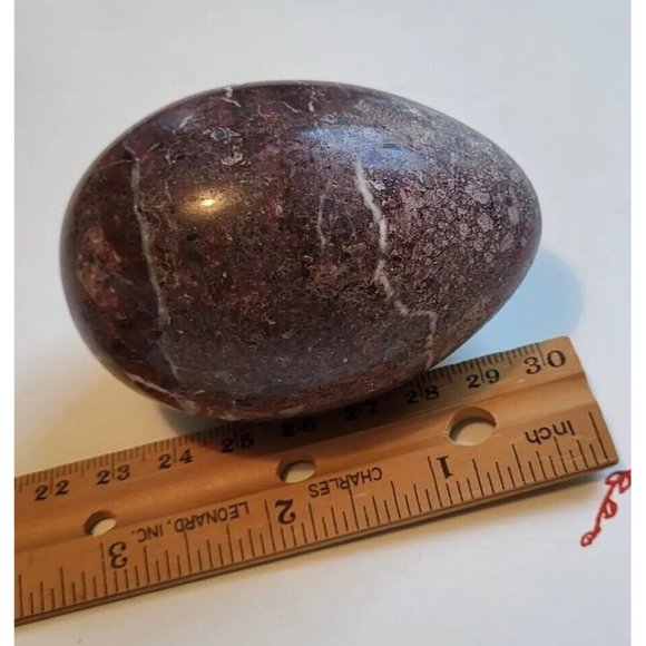 Natural Dark Brown Granite Stone Polished Egg Shape Gemstone For Healing....B - Picture 1 of 9